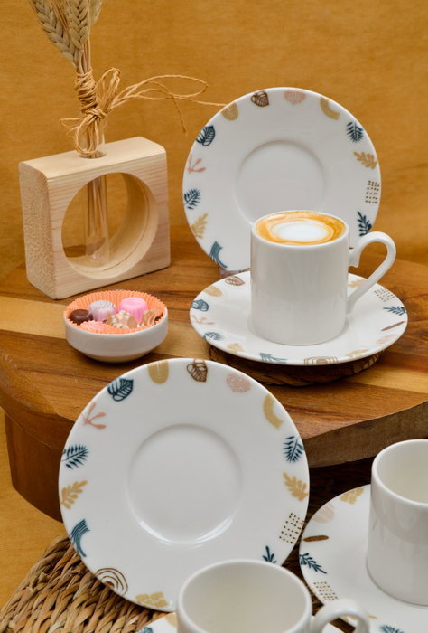 Hermia Başak 12 Juego de tazas de café de 12 piezas